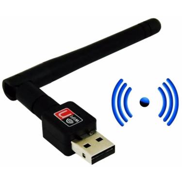 Imagem de Adaptador Wireless USB Wi-Fi c/ Antena 600Mbps