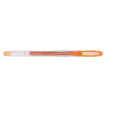 Imagem de Caneta Gel SIGNO Sparkling UM-120SP, Uni-Ball, Laranja, Caixa c/12 unidades