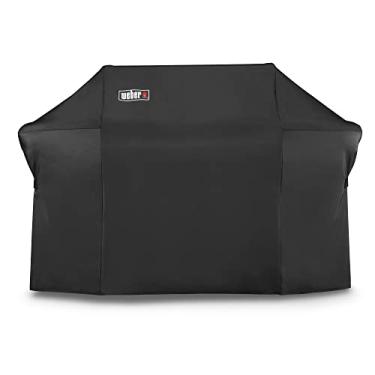 Imagem de Weber Capa de churrasqueira com bolsa de armazenamento para churrasqueiras a gás Summit 600, preta 119 x 199 x 67 cm