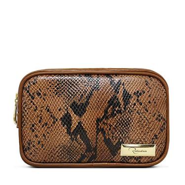 Imagem de Bolsa Pochete de Couro Feminina Cris - Caramelo