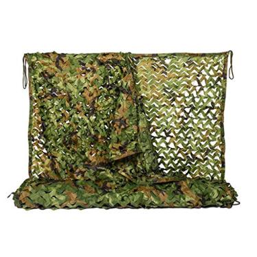 Imagem de Red de camuflaje, redes militares, Malla de Camuflaje, Camouflage Netting, para acampar, caza de tiro, decoración de fiestas temáticas militares y sombra de sol al aire libre-rede de camuflagem 1,5 x 8 m (4,9 x 2