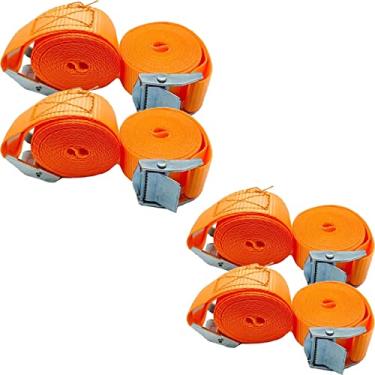 Imagem de Kit 8 Cinta para Amarração Carga sem Catraca 1" x 2,5m - Starfer
