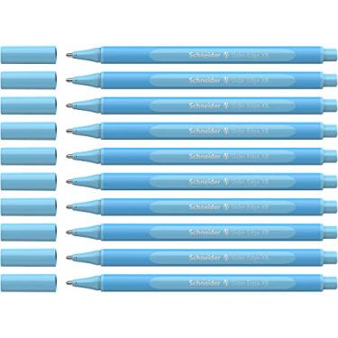 Imagem de Schneider Caneta esferográfica XB triangular com borda deslizante pastel (pacote com 10) azul bebê