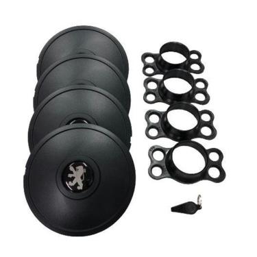 Imagem de Calotas Miollo Peugeot 207 Aro 14 2008/13 Tradicional Preto