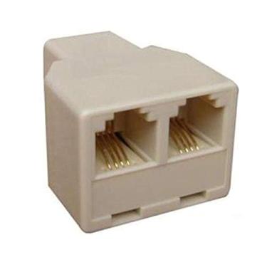 Imagem de Adaptador Rj-45 1 Macho Para 2 Femeas Rj45 033-0390