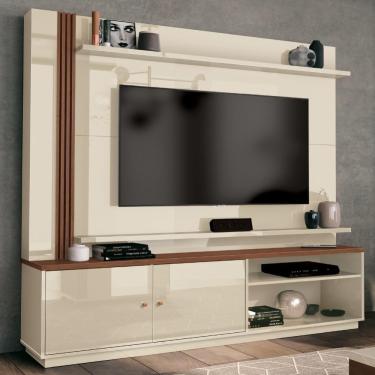 Imagem de Estante Home Para Tv Até  65 Polegadas 1,80m Royale Off White/Naturale