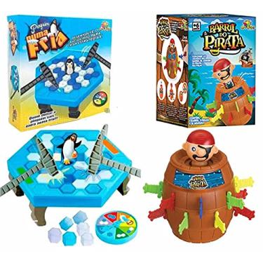 Imagem de jogo Pula pirata barril pirata 16 espadas e quebra gelo