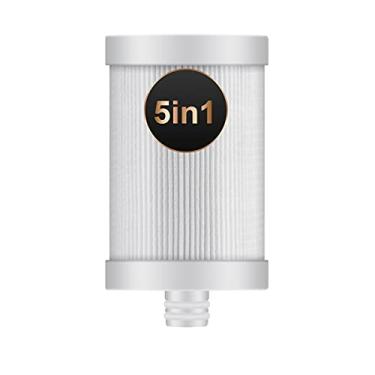 Imagem de WINGSOL Substituição do filtro de água da torneira, filtro 5 em 1 NSF/ANSI 42 e 53, reduz 99,6% de chumbo e odor 50% de arsênico, melhora o pH e o sabor, lemeraliza a água, compatível com WS-FM001-5 em 1 /-PC/-CRM /-PAC