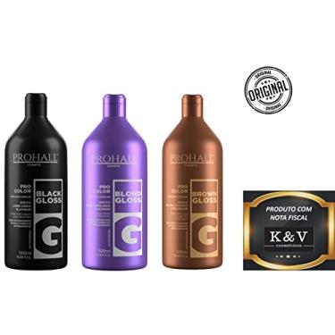Imagem de Prohall - Kit Matizadores Black Gloss + Blond + Brown 500ml