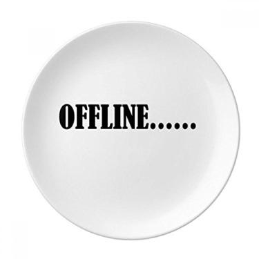 Imagem de DIYthinker Prato offline de personagens elegantes decorativo porcelana salver talheres prato de jantar