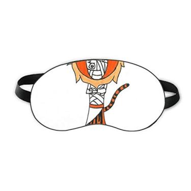 Imagem de Egito Múmia Hórus Chapéu de Tigre Sono Escudo de Olho Escudo Suave Noite Venda