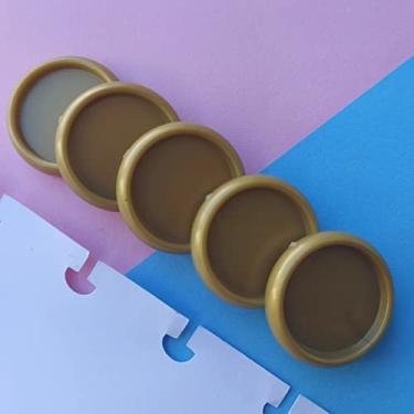 Imagem de Kit 12 Discos M 24mm de Caderno Infinito Sistema Inteligente Amor Infinito Cadernos - Liso (Dourado)