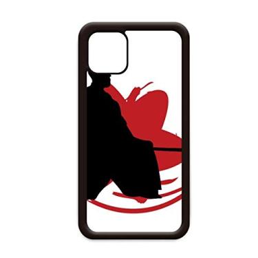 Imagem de Capa japonesa asiática Samurai Katana Sakura Hew Outline para iPhone 12 Pro Max para Apple Mini Mobile Case Shell