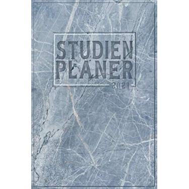 Imagem de Studienplaner 2021: DIN A5 Kalender von 01/2021 - 12/2021 1 Tag = 1 Seite mit großem Tageskalender und großartiger Übersicht. Monatsübersicht, ... / Marmor Schiefer Optik heartbeat herzschlag