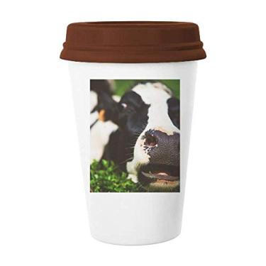 Imagem de Caneca de vaca de animal Pcture com organismo terrestre e vidro de cerâmica