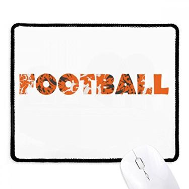 Imagem de Mousepad de futebol americano com borda costurada, tapete de borracha para jogos