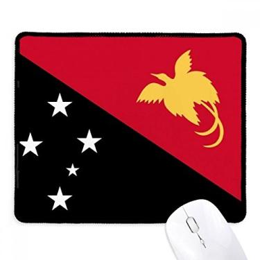 Imagem de Mousepad Papua Nova Guiné Bandeira Nacional Oceania Country Tapete de borracha para jogos