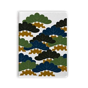 Imagem de Diário de capa macia com estampa abstrata tradicional de pinheiro chinês