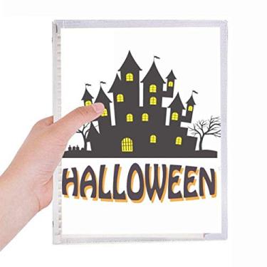 Imagem de Caderno Happy Halloween Castelo de Horror Caderno Diário Folhas Soltas Recarregável Diário Papelaria