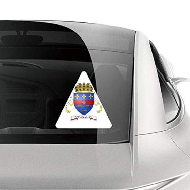 Imagem de DIYthinker Adesivo de carro com emblema nacional da Ásia, São Bartolomémio, decalque de bagagem