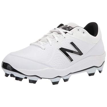 Imagem de New Balance Tênis de beisebol masculino 3000 V5 moldado, Branco sintético, 14