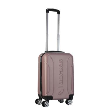 Imagem de Mala de Bordo Abs para Viagem Mormaii Mor-1900 Cadeado Integrado Rodas Duplas Giro 360 Rose