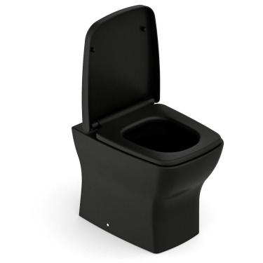 Imagem de Kit Bacia Convencional com Assento Termofixo Boss Incepa Matte Black