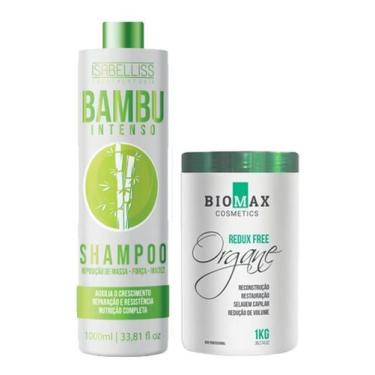 Imagem de Kit Botox Orgânico Redutor De Volume Hidratação Bambu Liss - Biomax /