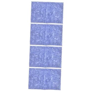 Imagem de Cabilock 4 Peças Tapete De Banheiro Super Macio Tapete De Chão Carpete Externo Azul Tapete De Banheiro Tapete De Chão Capacho De Porta De Secagem Rápida Acessório De Casa