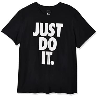 Imagem de Nike Men's Just Do It Big Logo T-Shirt (Medium, Black)