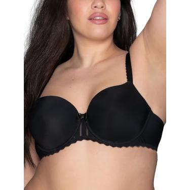 Imagem de Vanity Fair Sutiã feminino bonito de renda indulgência com aro, copos, tamanhos 34b-40g, Stockholm Deep Black, 38D