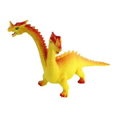 Imagem de Simulação Dinossauro de duas cabeças Wild Animal Model Toy Educati