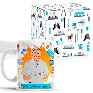 Imagem de Caneca Profissão Dentista Odontologia Com Avatar - Nome