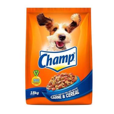 Imagem de Ração Champ Para Cães Adultos Carne E Cereais 18Kg