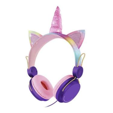 Imagem de Fone De Ouvido Sem Fio Para Crianças Bluetooth Unicórnio