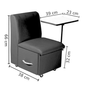 Imagem de Cadeira Para Manicure Cirandinha E Ciranda Branca