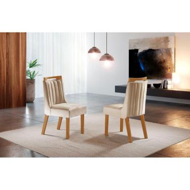 Imagem de Cadeiras para Mesa de Jantar Estofada - Lottus - LJ Móveis