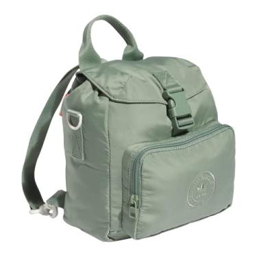 Imagem de adidas Originals Mini mochila Micro 3.0, Verde prata/laranja semiimpacto, One Size, Min...