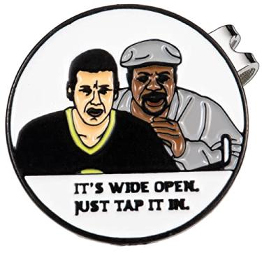 Imagem de Artpreti Marcador de bola de golfe com um clipe magnético padrão, basta tocá-lo - Clipe de chapéu de marcador de bola de golfe engraçado para homens e mulheres, presentes de golfe premium acessórios de golfe para amantes de golfe..