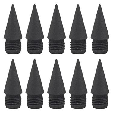 Imagem de Pontas substituíveis, 10 peças de refis para lápis sem tinta, , ponta de grafite substituível, cabeça de substituição para escrever e desenhar, material de escritório