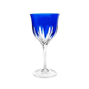 Imagem de Taça água em cristal Strauss Overlay 225.045 520ml azul escuro