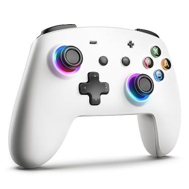 Imagem de ECHTPower Switch Pro Controller- Versão 2024- Controle sem fio para Switch com LED/Dupla Vibração/Turbo/Botões Macro/Giroscópio, Gamepad remoto para Switch/Lite/OLED/PC/IOS/Android