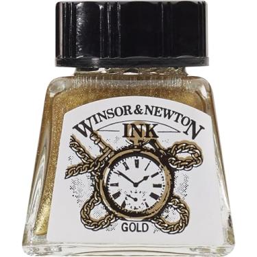 Imagem de Winsor & Newton Drawing Inks Tinta para Desenho, Dourado (Gold), 14 ml