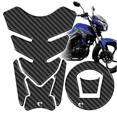 Imagem de Protetor De Tanque Adesivo Moto Haojue Dk 150 Carbono Cor Carbono