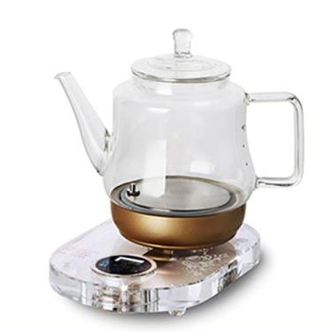 Imagem de Chaleira elétrica de vidro aquecimento rápido em 4 minutos Chaleira elétrica multifuncional Bule Cafeteira Led luz azul Dispensadores de água quente na cozinha doméstica (B) visão Safehappy