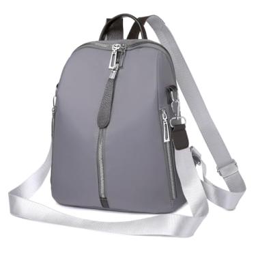 Imagem de TOKSHOP Mochila Pequena Feminina Bolsa Transversal Moderna e Leve (Cinza)