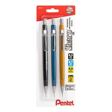 Imagem de Pentel Lapiseira Sharp Pacote com 3 barris sortidos (1 cada 0,5 mm, 0,7 mm, 0,9 mm)