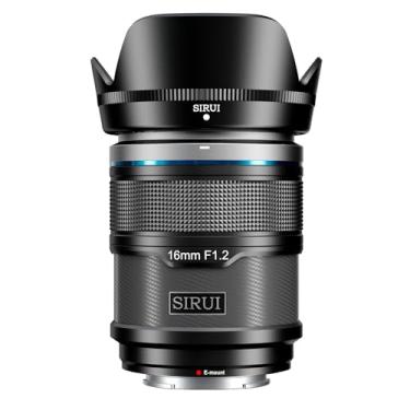 Imagem de SIRUI Lente de foco automático Sniper de 16 mm, lente de câmera APS-C grande angular F1.2 para A5, A6, FX30, ZV-E10 (suporte E, preto)