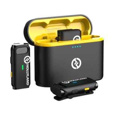 Imagem de Sistema Duplo Microfone Sem Fio Hollyland LARK M1 DUO para 2 Pessoas TRs P2 (2.4 GHz)