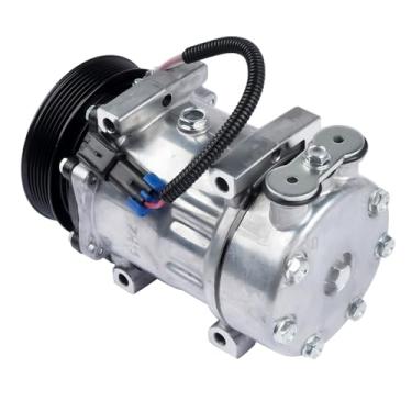 Imagem de Compressor de ar condicionado AC com embreagem F696001122 Substituição para Kenworth C500 K100E T2000 T300 T600A T680 T800 T880 W900 AKWH